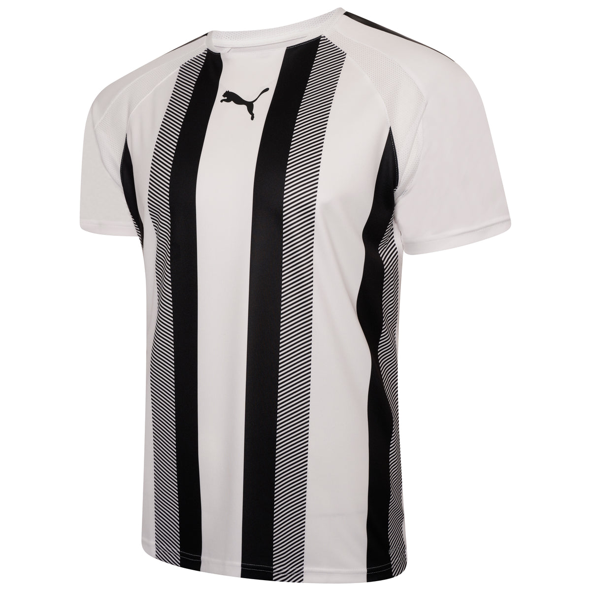 Puma Liga Team Football Striped Shirt (White/Black) –