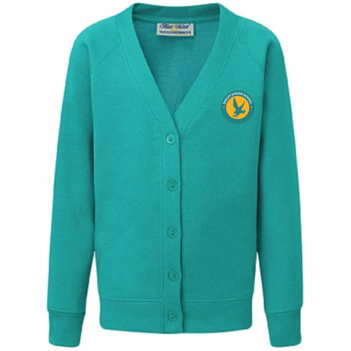 Jade green shop cardigan school