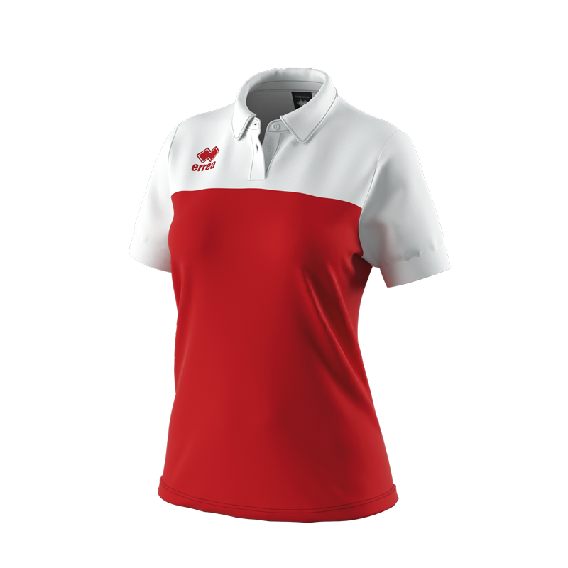 Polo shirt red and clearance white combination