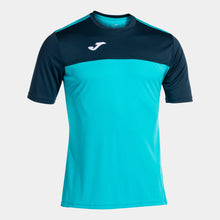 Load image into Gallery viewer, Joma Winner Shirt (Turquoise Fluor/Dark Navy)