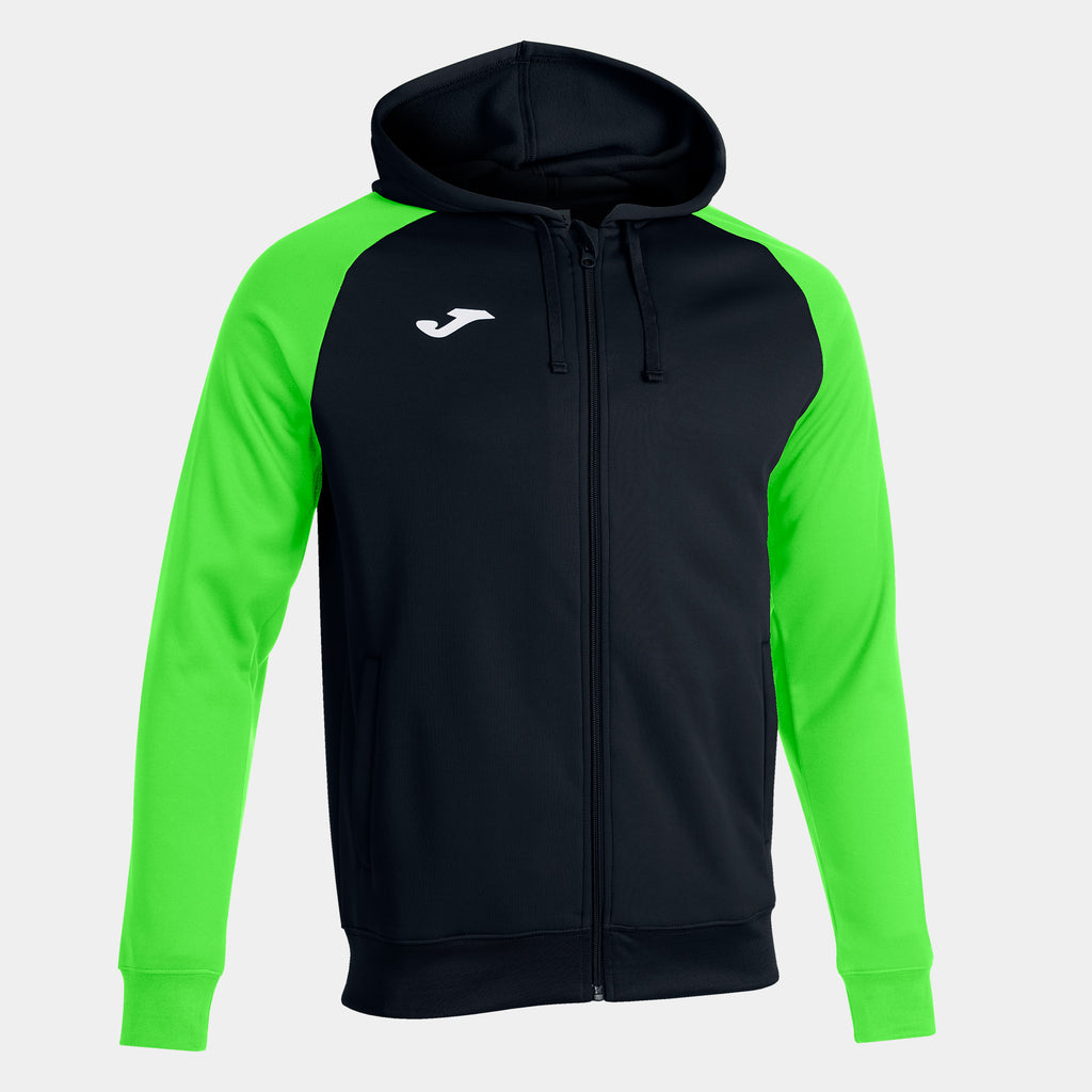 Joma Academy IV Ladies Hoodie Jacket (Black/Green Fluor)