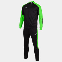 Load image into Gallery viewer, Joma Eco Championship Tracksuit (Black/Green Fluor)