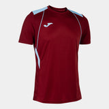 Joma Championship VII Shirt SS (Ruby/Sky)