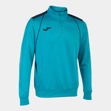 Load image into Gallery viewer, Joma Championship VII 1/2 Zip Sweatshirt (Turquoise Fluor/Navy)