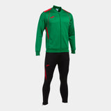 Joma Championship VII Tracksuit (Green/Red/Black)