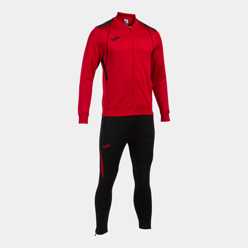 Joma Championship VII Tracksuit (Red/Black)