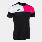 Joma Crew V Shirt (Black/Raspberry Fluor)