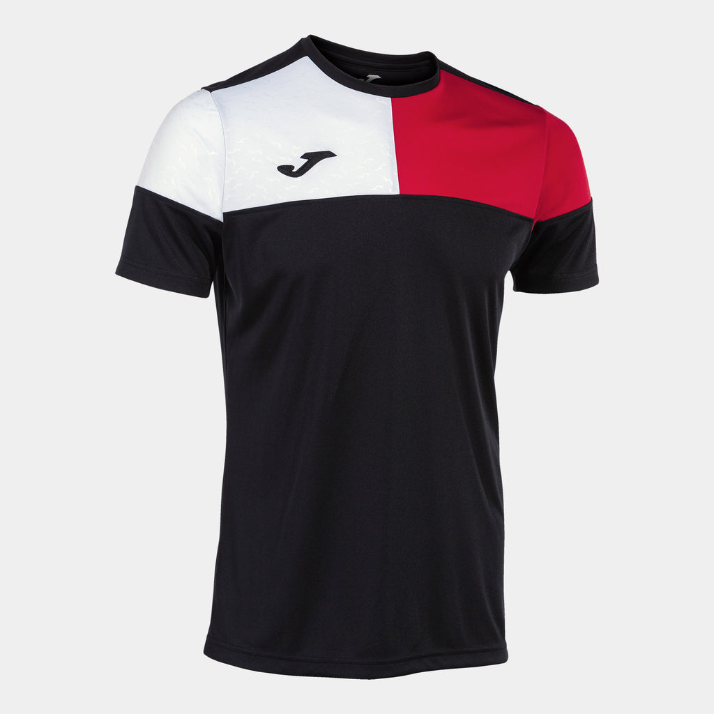 Joma Crew V Shirt (Black/Red)