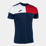 Joma Crew V Shirt (Dark Navy/Red)