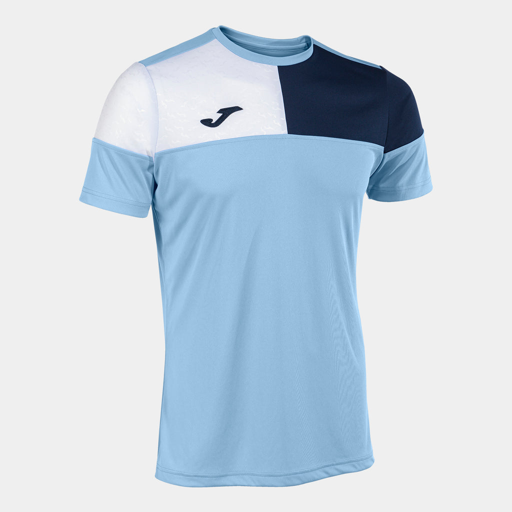 Joma Crew V Shirt (Sky/Dark Navy)