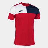 Joma Crew V Shirt (Red/Dark Navy)