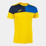 Joma Crew V Shirt (Yellow/Royal)