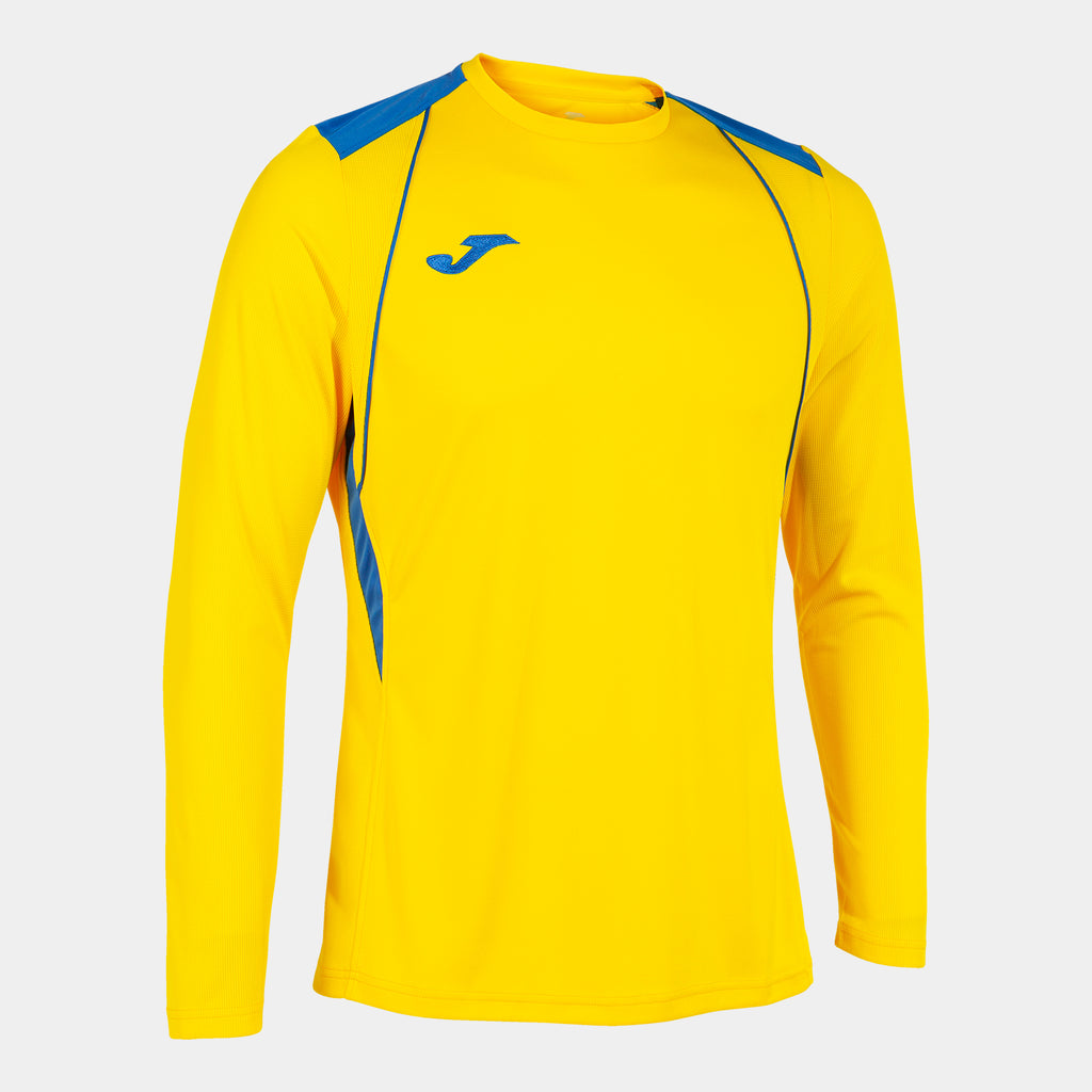 Joma Championship VII Shirt LS (Yellow/Royal)