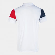 Load image into Gallery viewer, Joma Crew V Polo (White/Red/Dark Navy)