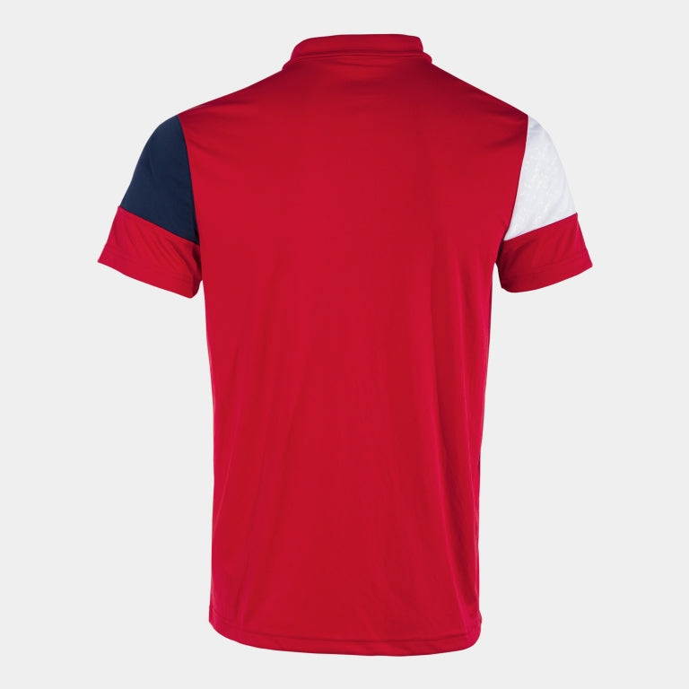 Joma Crew V Polo (Red/Dark Navy/White)