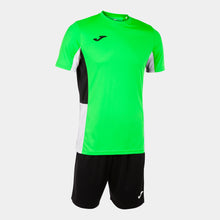 Load image into Gallery viewer, Joma Danubio II Shirt/Short Set (Green Fluor/Black/White)