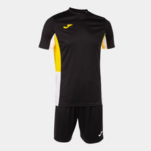 Load image into Gallery viewer, Joma Danubio II Shirt/Short Set (Black/Yellow/White)