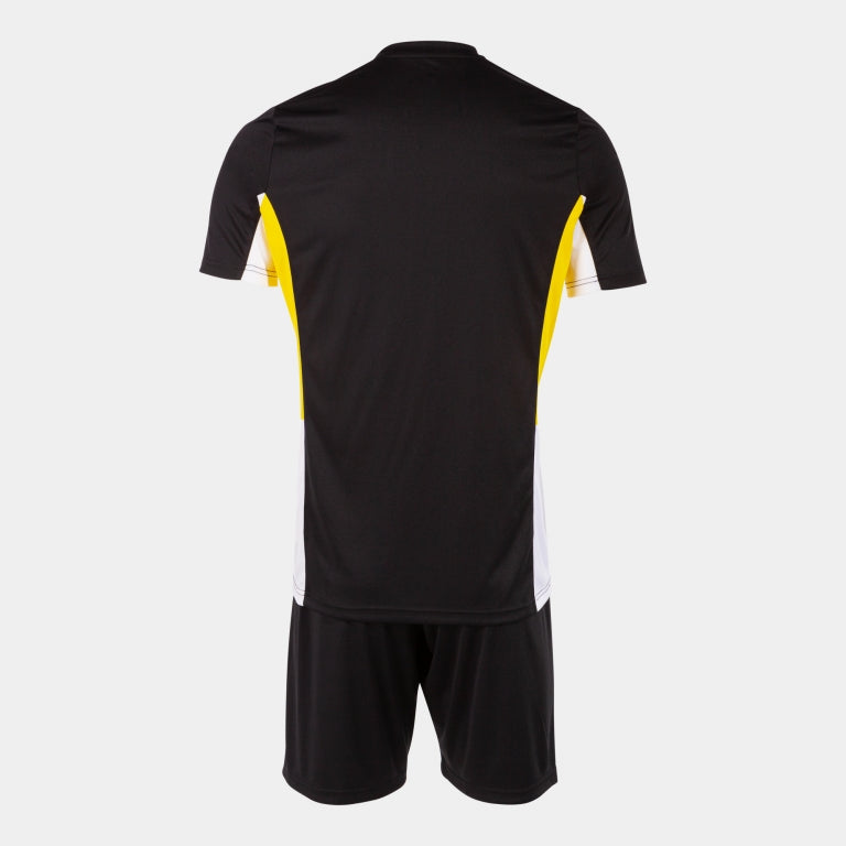 Joma Danubio II Shirt/Short Set (Black/Yellow/White)