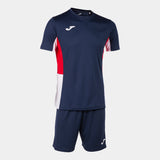 Joma Danubio II Shirt/Short Set (Dark Navy/Red/White)