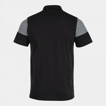 Load image into Gallery viewer, Joma Crew V Cotton Polo (Black/Medium Grey)