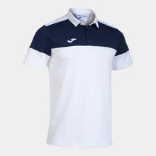 Load image into Gallery viewer, Joma Crew V Cotton Polo (White/Dark Navy)