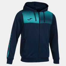 Load image into Gallery viewer, Joma Eco-Supernova Hoodie Jacket (Dark Navy/Turquoise Fluor)