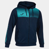 Joma Eco-Supernova Ladies Hoodie Jacket (Dark Navy/Turquoise Fluor)