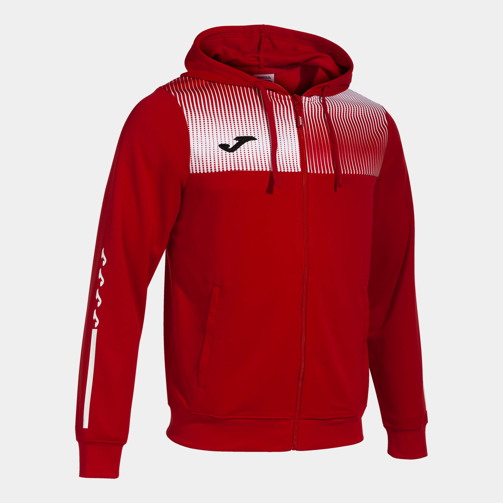 Joma Eco-Supernova Hoodie Jacket (Red/White)