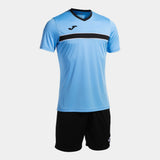 Joma Victory Shirt/Short Set (Medium Sky/Black)