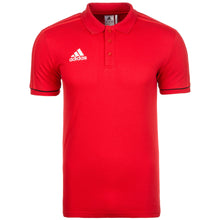 Load image into Gallery viewer, Adidas Tiro 17 Cotton Polo (Scarlet/Black)