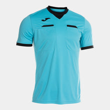 Load image into Gallery viewer, Joma Respect III Referee Shirt (Turquoise Fluor/Black)