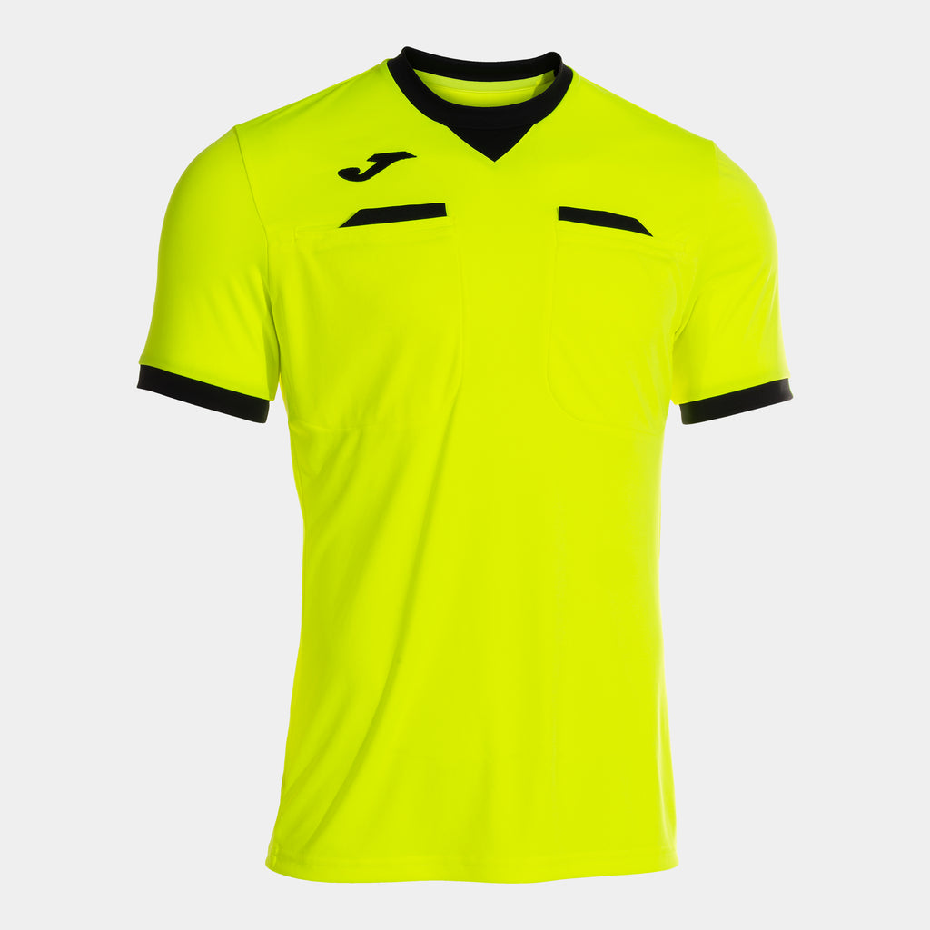 Joma Respect III Referee Shirt (Yellow Fluor/Black)