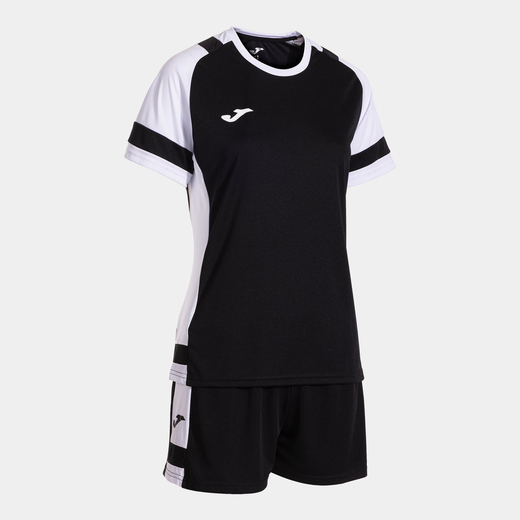 Joma Lider Ladies Shirt/Short Set (Black/White)