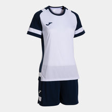 Load image into Gallery viewer, Joma Lider Ladies Shirt/Short Set (White/Dark Navy)