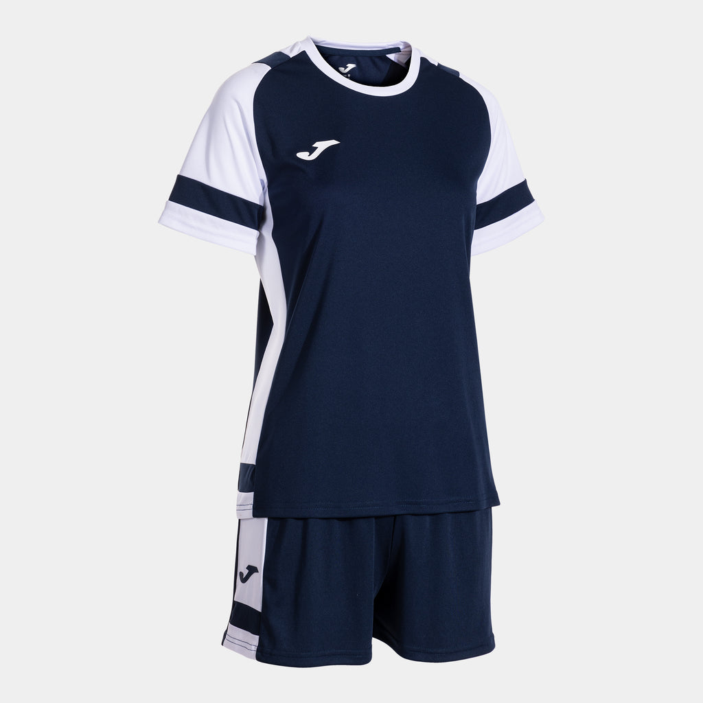 Joma Lider Ladies Shirt/Short Set (Dark Navy/White)