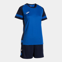 Load image into Gallery viewer, Joma Lider Ladies Shirt/Short Set (Royal/Dark Navy)