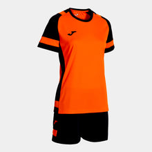 Load image into Gallery viewer, Joma Lider Ladies Shirt/Short Set (Orange/Black)