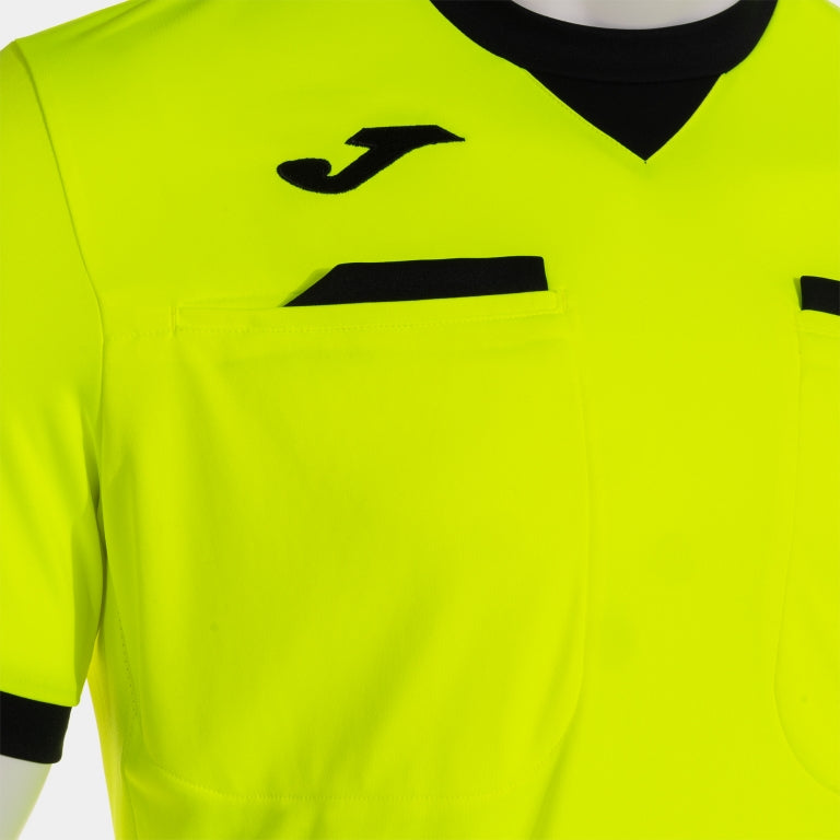 Joma Respect III Referee Shirt (Yellow Fluor/Black)