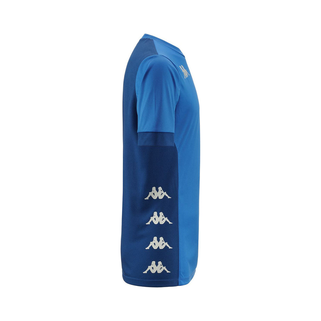 Kappa Dervio SS Football Shirt (Blue Saphire/Blue Md Cobalt)
