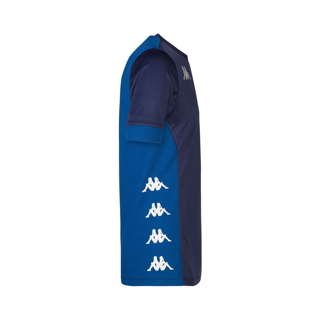 Kappa Dervio SS Football Shirt (Blue Marine/Blue Md Cobalt)