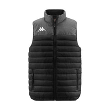 Load image into Gallery viewer, Kappa Dattilo Padded Sleeveless Jacket (Black/Grey Mid Melange)