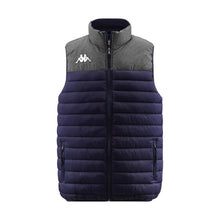Load image into Gallery viewer, Kappa Dattilo Padded Sleeveless Jacket (Blue Marine/Grey Mid Melange)