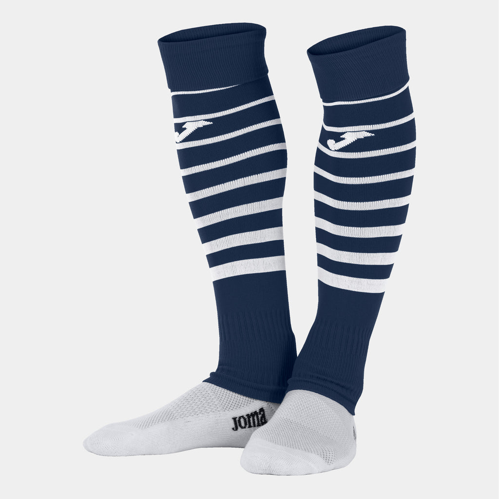 Joma Premier II Cut Sock 4 Pack (Dark Navy/White)