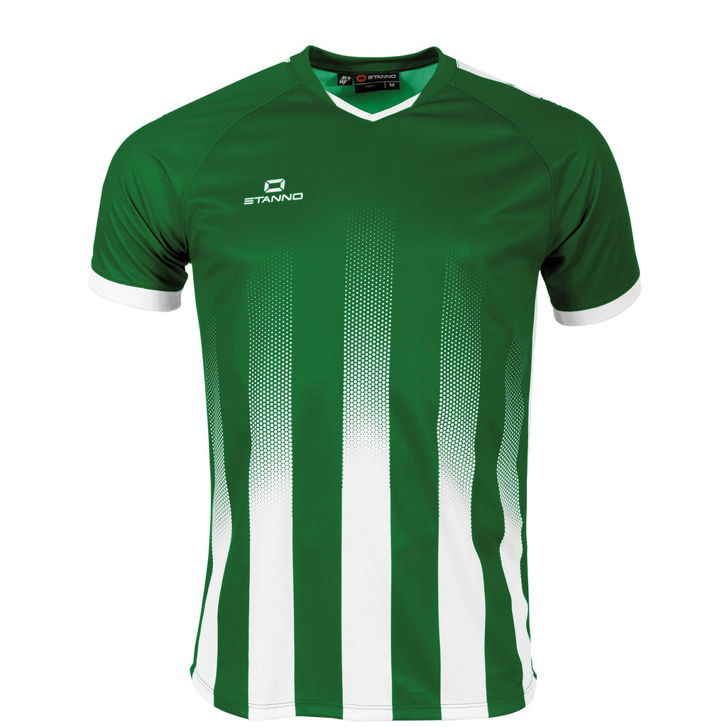 Stanno Vivid SS Football Shirt (Green/White)