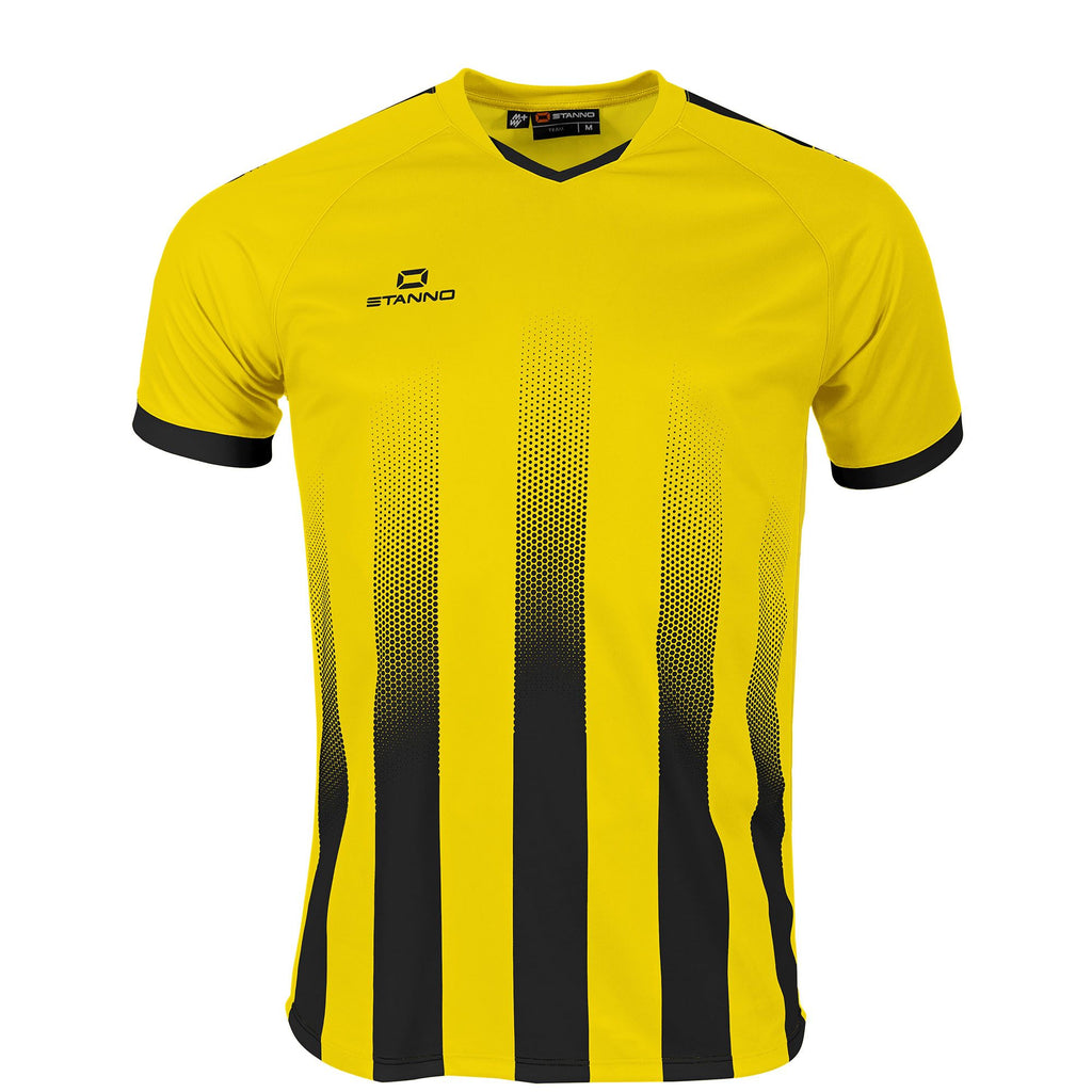 Stanno Vivid SS Football Shirt (Yellow/Black)