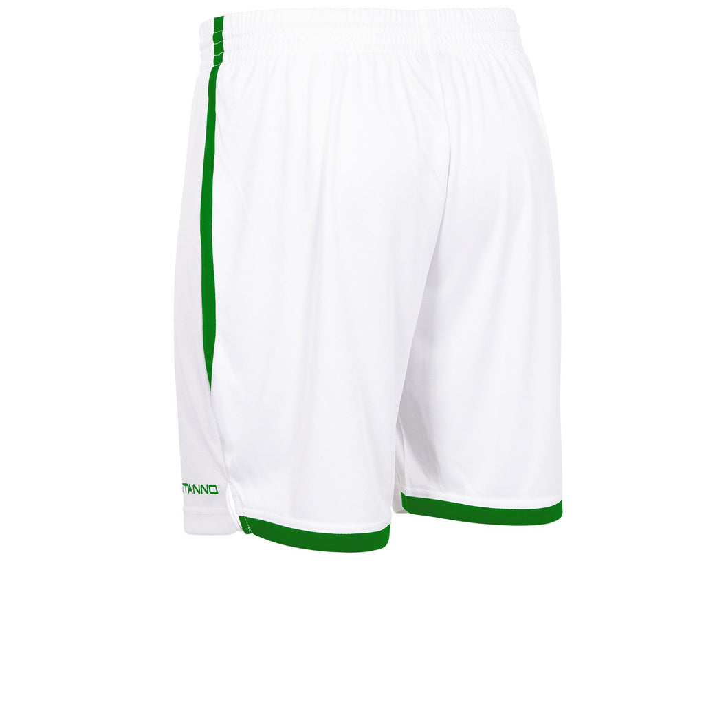 Stanno Focus II Football Shorts (White/Green)