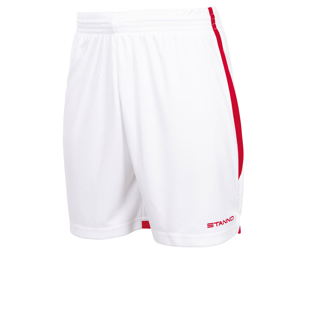 Stanno Focus II Football Shorts (White/Red)