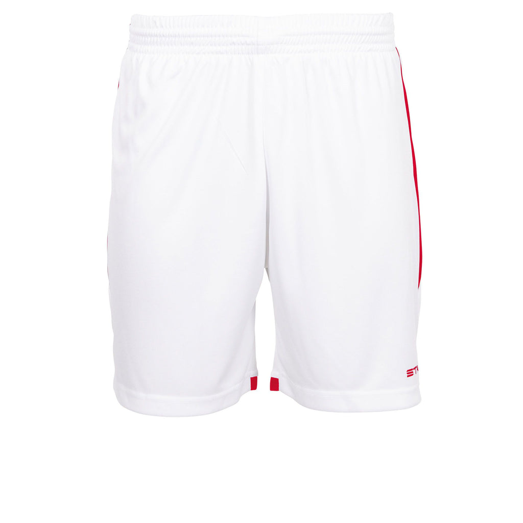 Stanno Focus II Football Shorts (White/Red)