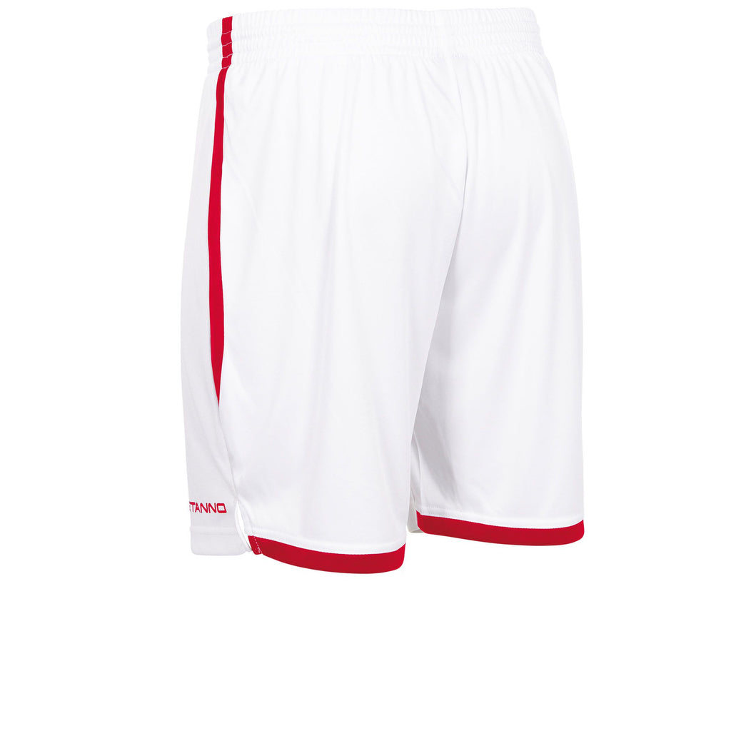 Stanno Focus II Football Shorts (White/Red)