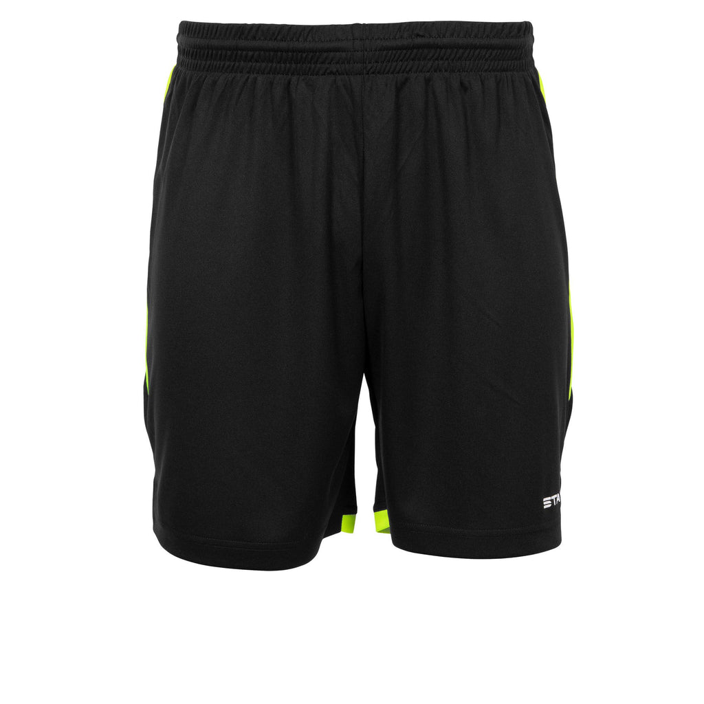 Stanno Focus II Football Shorts (Black/Neon Yellow)